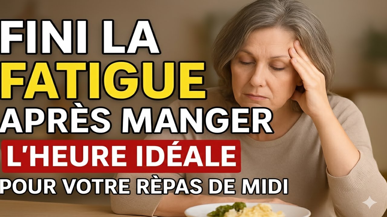 INI la Fatigue Après Manger : L’Heure Idéale Pour Votre Repas de Midi – Ce Que Personne Ne Vous Dit!